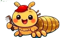 Piojito feliz con peine